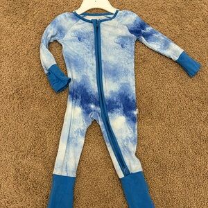 Little Sleepies Blue Watercolor Zippy